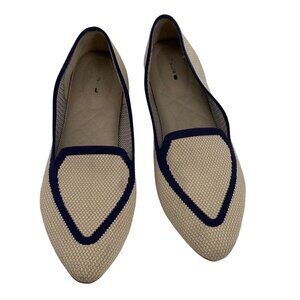 Birdies Beige and Navy Flats
